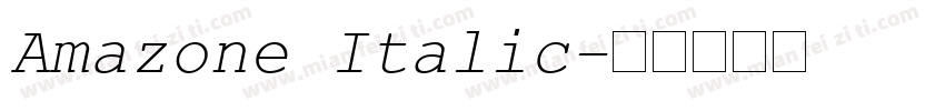 Amazone Italic字体转换